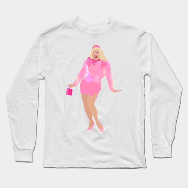 Kitty Scott-Claus Drag Queen Long Sleeve T-Shirt by rachaelthegreat